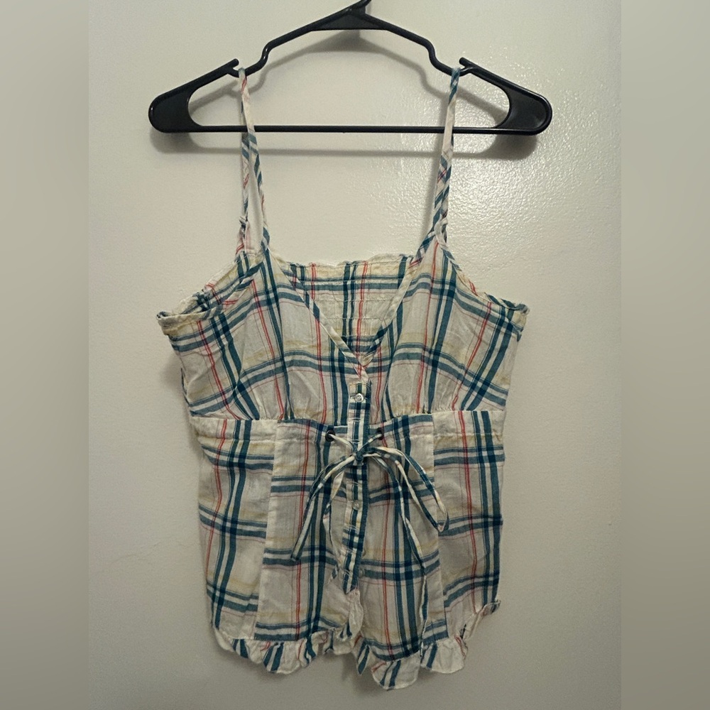 🤠 H&M Divided 🤠 Plaid Spaghetti Strap Top